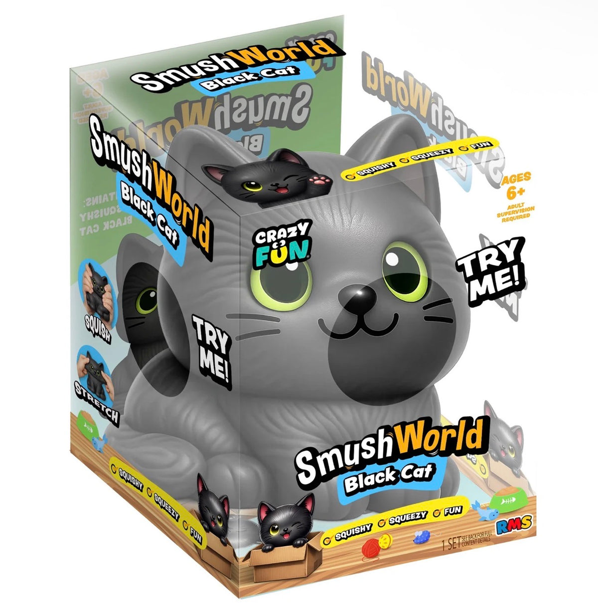 SmushWorld™ Black Cat Jumbo Squishy PREORDER